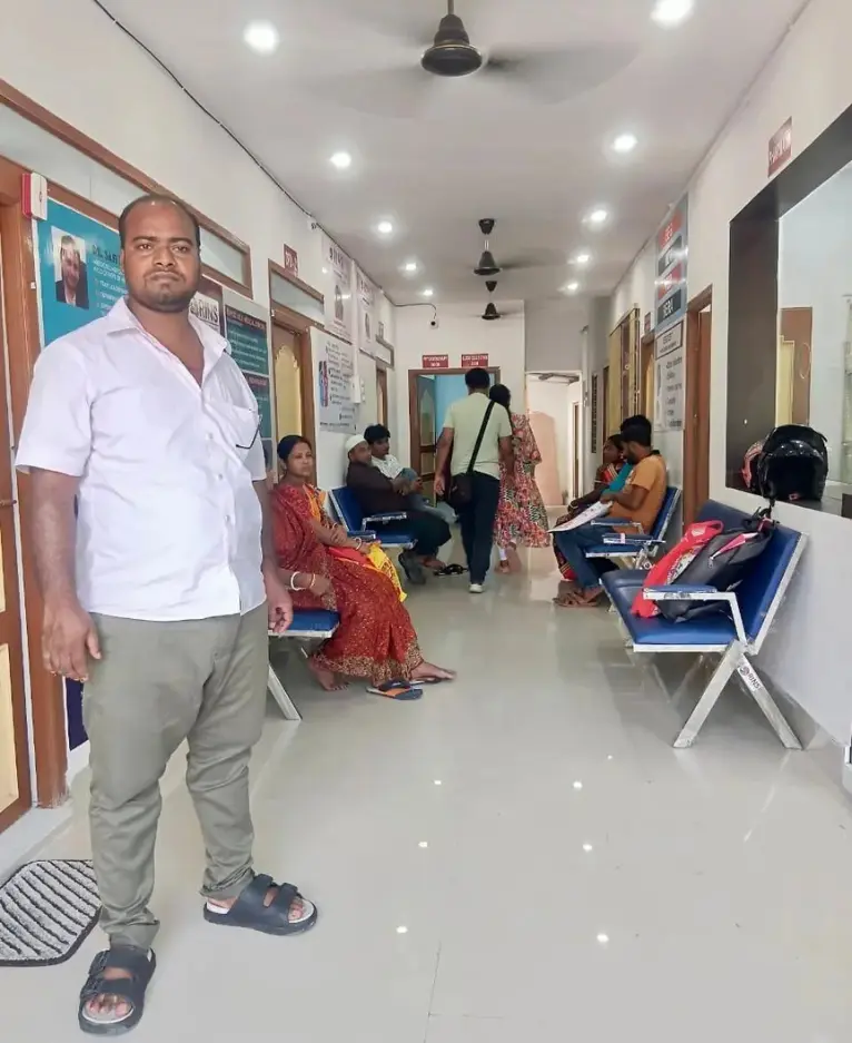 Patients receiving OPD care at RINS Basirhat Unit